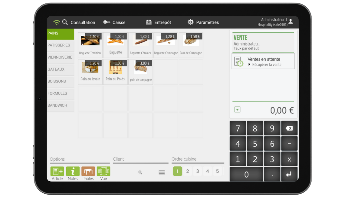 Image système de caisse
